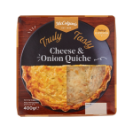 McColgans Cheese & Onion Quiche 400g  x 6 per box