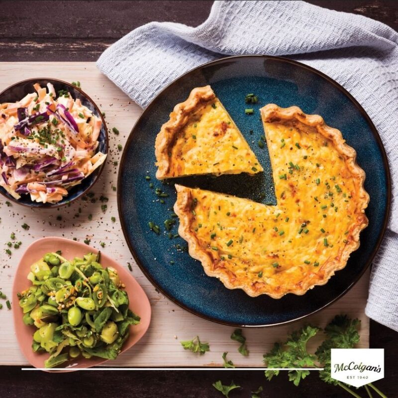 McColgans Cheese & Onion Quiche 400g  x 6 per box