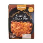 McColgans Steak & Gravy Pie 190g  x 6 per box
