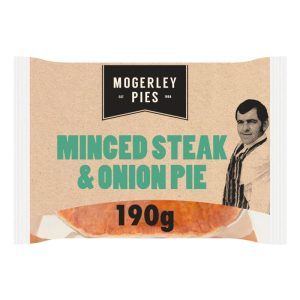 Mogerley Mince Steak & Onion Pies 190g x (6 per box)