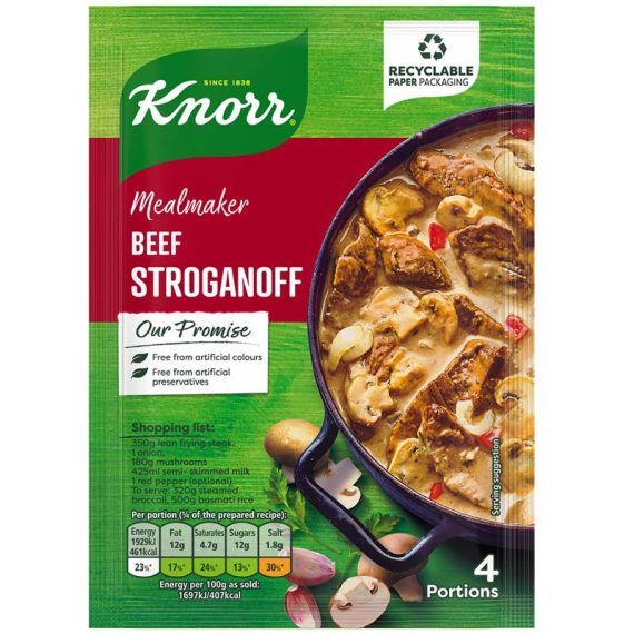 Knorr Mealmaker Beef Stroganoff 50g x 4 Pack