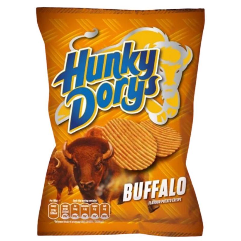 Hunky Dorys Buffalo Crisps 37g (50 Box Size)