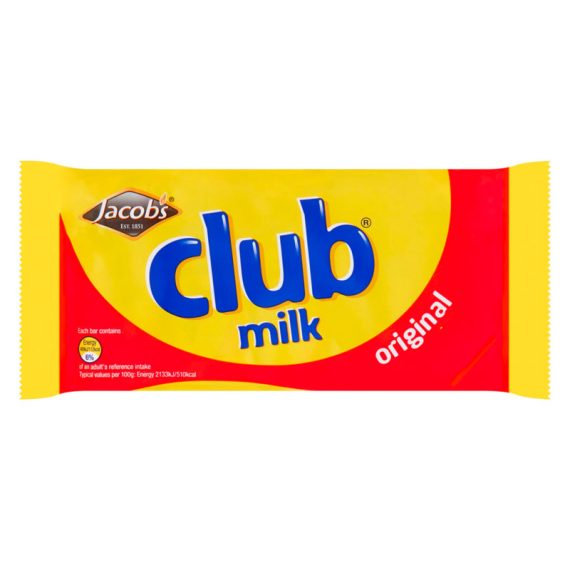 Jacobs Club Milk Chocolate (7 Pack x 4 )
