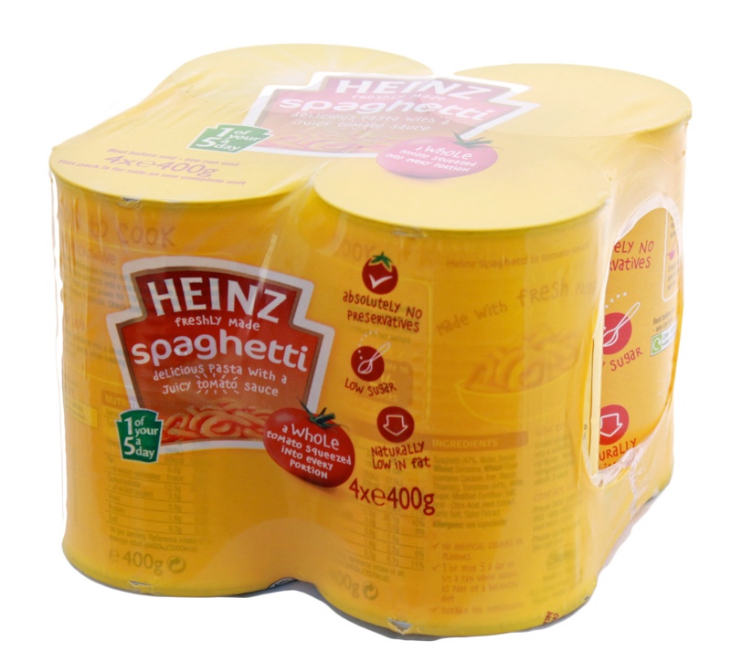 Heinz Spaghetti in Tomato Sauce 400g x 4Pk