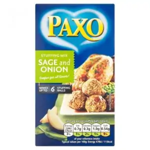 Paxo Sage & Onion Stuffing Mix 85g x 2 Pack