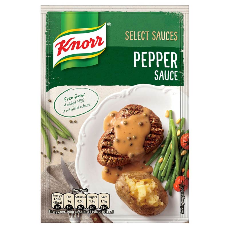 Knorr Pepper Cream Sauce 38g x 4 Pack