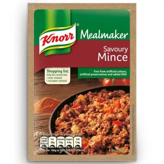 Knorr Mealmaker Savoury Mince 46g x 4 Pack