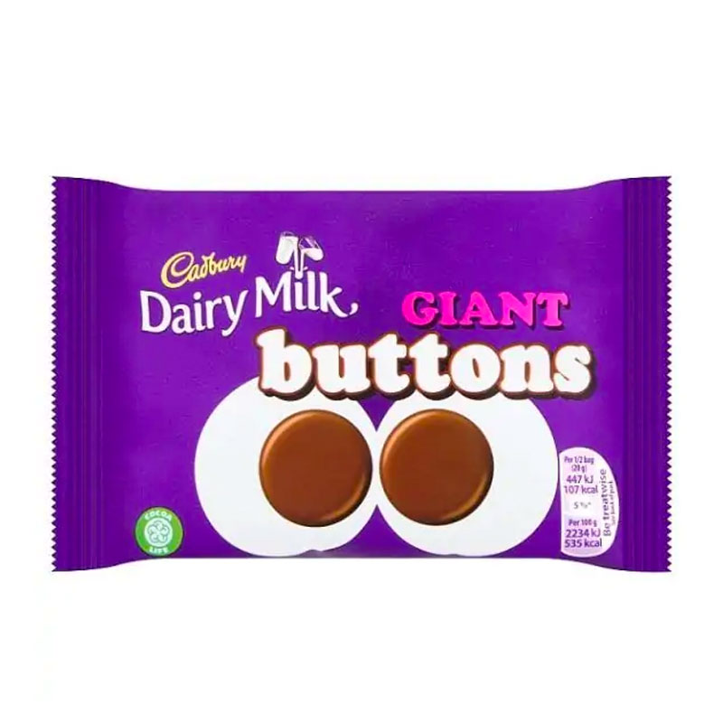 Cadbury Dairy Milk Giant Buttons Bag 40g x (6 pack)