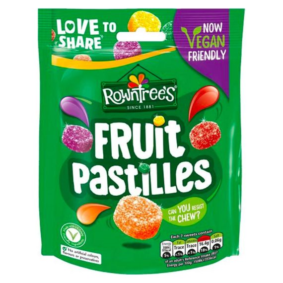 Rowntrees Fruit Pastilles 143g Twin Pack
