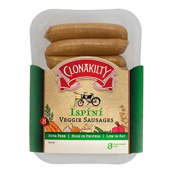 Clonakilty Ispíní Veggie Sausages (272g x 6 per box)