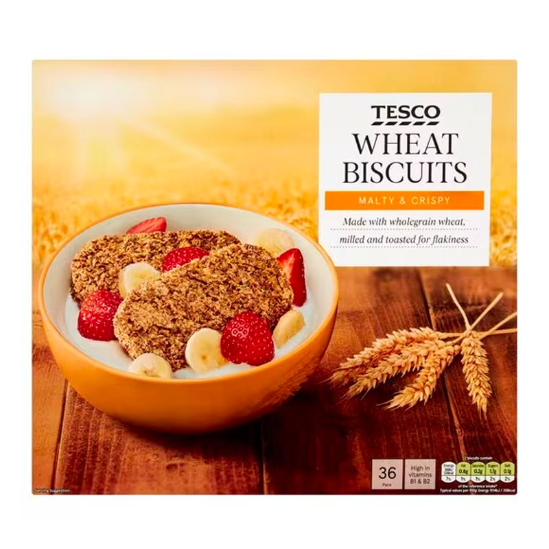 Tesco Wheat Biscuits - 36 pack