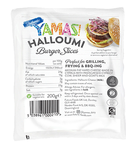 YAMAS! Halloumi Burger Slices 200g
