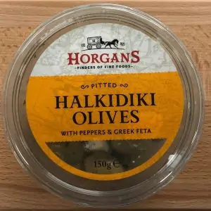 Horgans Pitted Halkidiki Olives with Peppers & Greek Feta (150g)