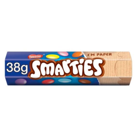 Smarties Milk Chocolate Tube 38g x (6 pack)