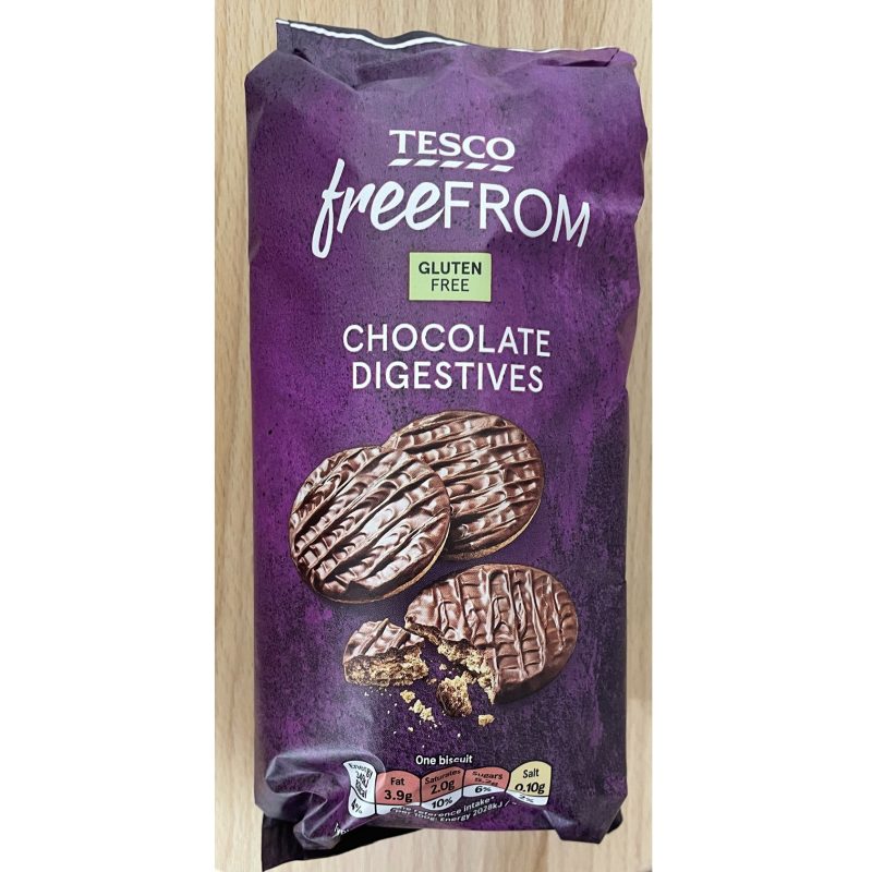 Tesco Free From Chocolate Digestives 166g