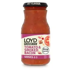 Loyd Grossman Smoky Bacon Pasta Sauce 350g