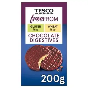 Tesco Free From Chocolate Digestives 200g