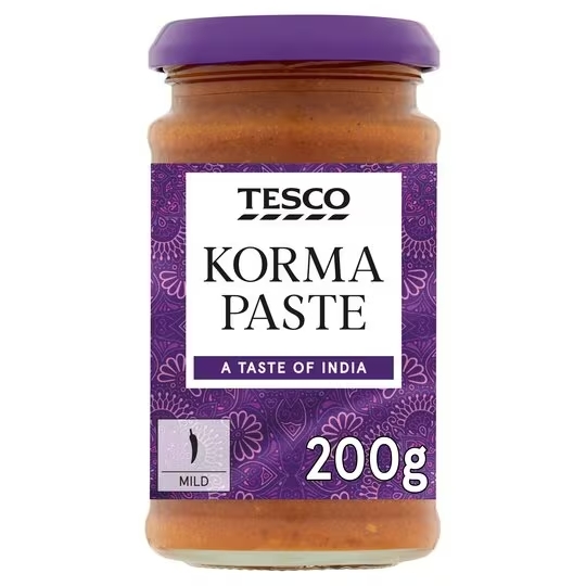 Tesco Korma Curry Paste 200g