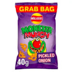 Walkers Monster Munch Pickled Onion Corn Snack 40g x (30 per box)