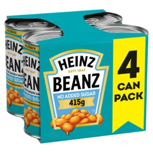 Heinz Baked Beans No Added Sugar In Tomato Sauce 4 X415g