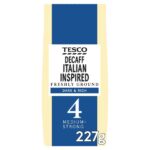 Tesco Decaf Italian Inspired Coffee No.4 227g