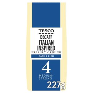 Tesco Decaf Italian Inspired Coffee No.4 227g