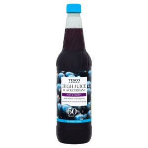 Tesco High Juice Blackcurrant Squash No Added Sugar 1L