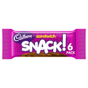 Cadbury Snack Sandwich Chocolate Biscuit 132g, (6 Pack x 2)