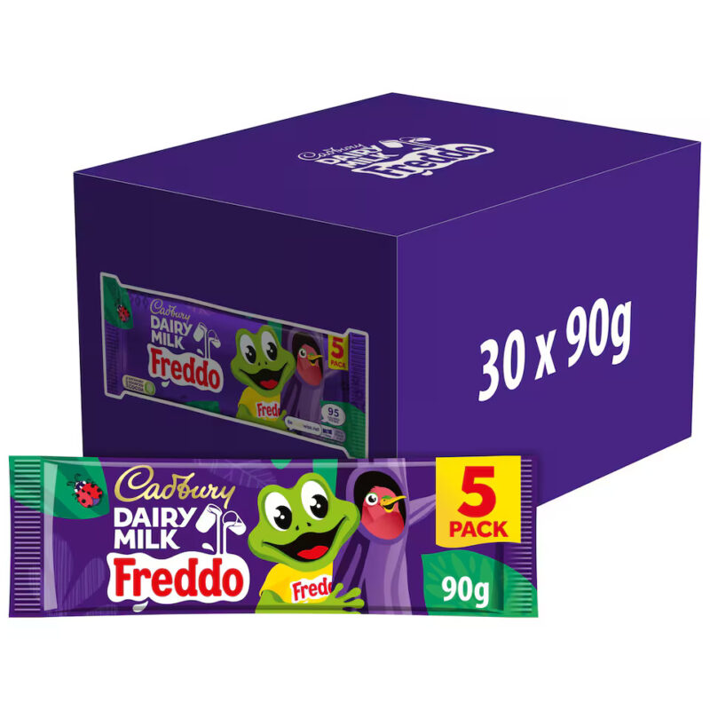 Cadbury Dairy Milk Freddo Chocolate Bar 5 Pack Multipack (5 x 18g)