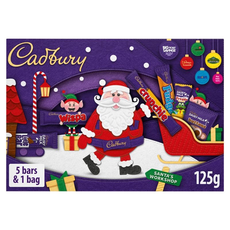 Cadbury Chocolate Xmas Santa Selection Box Medium 125g